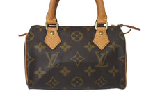 Load image into Gallery viewer, 極美品 LOUIS VUITTON ルイヴィトン ミニスピーディ ハンドバッグ モノグラム M41534 PVC ブラウン ゴールド金具 中古 4c075242