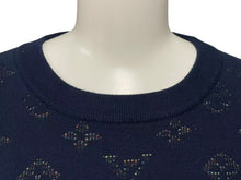 Load image into Gallery viewer, 極美品 LOUIS VUITTON ルイヴィトン 20AW ニット セーター モノグラム RM202Q TBV HIN44W ネイビー サイズXL 中古 4c075243