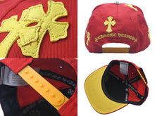 画像をギャラリービューアに読み込む, 新品同様 CHROME HEARTS クロムハーツ Cross Patch Baseball Cap クロスパッチベースボールキャップ 帽子 レッド ホワイト 中古 4c075245
