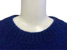 画像をギャラリービューアに読み込む, LOUIS VUITTON ルイヴィトン 20AW LVインタルシア ニット セーター RM202M VSS HJN18W ブルー ホワイト サイズL 美品 中古 4c075246