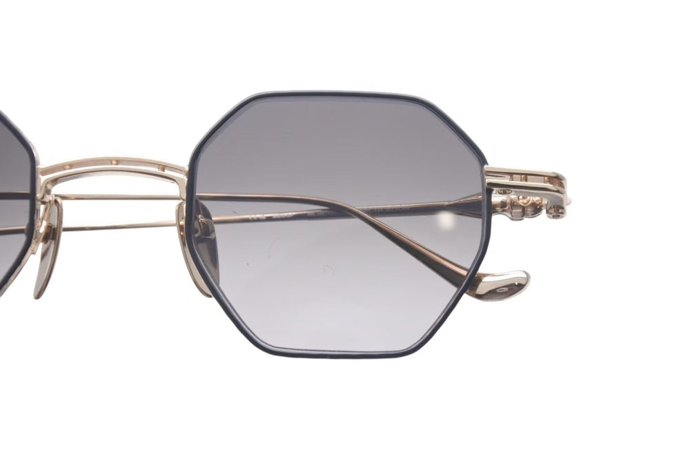 Like new CHROME HEARTS Sunglasses EVACUATION Gold Black GP Size 44□24-133 Used 4c075256