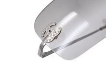 Load image into Gallery viewer, CHANEL シャネル サングラス グレー スモークグラデーション プラスチック 62□17 120 4017-D C.159/61 シルバー 金具 美品 中古 4c075257