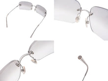 Load image into Gallery viewer, CHANEL シャネル サングラス グレー スモークグラデーション プラスチック 62□17 120 4017-D C.159/61 シルバー 金具 美品 中古 4c075257