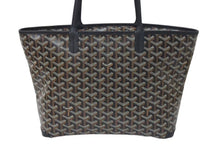 画像をギャラリービューアに読み込む, 新品未使用 Goyard ゴヤール アルトワPM トートバッグ ゴヤールディンキャンバス シュヴロッシュカーフスキン ブラック 中古 4c075263