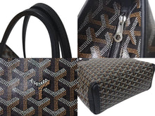 画像をギャラリービューアに読み込む, 新品未使用 Goyard ゴヤール アルトワPM トートバッグ ゴヤールディンキャンバス シュヴロッシュカーフスキン ブラック 中古 4c075263