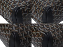 画像をギャラリービューアに読み込む, 新品未使用 Goyard ゴヤール アルトワPM トートバッグ ゴヤールディンキャンバス シュヴロッシュカーフスキン ブラック 中古 4c075263