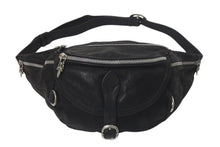 画像をギャラリービューアに読み込む, CHROME HEARTS クロムハーツ #1 SNAT PACK スナットパック ウエストバッグ ガンスリンガーベルト デストロイレザー 美品 中古 4c075265