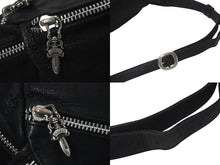 画像をギャラリービューアに読み込む, CHROME HEARTS クロムハーツ #1 SNAT PACK スナットパック ウエストバッグ ガンスリンガーベルト デストロイレザー 美品 中古 4c075265