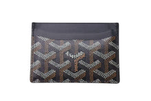 画像をギャラリービューアに読み込む, 極美品 GOYARD ゴヤール サンシュルピス カードケース 名刺入れ STSULPPMLTY01CL01X PVC レザー ブラック 中古 4c075266