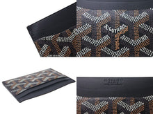 画像をギャラリービューアに読み込む, 極美品 GOYARD ゴヤール サンシュルピス カードケース 名刺入れ STSULPPMLTY01CL01X PVC レザー ブラック 中古 4c075266