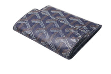 画像をギャラリービューアに読み込む, 新品未使用品 GOYARD ゴヤール マリニー ウォレット コインケース 小銭入れ カードケース PVC レザー ネイビー 中古 4c075267