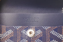 画像をギャラリービューアに読み込む, 新品未使用品 GOYARD ゴヤール マリニー ウォレット コインケース 小銭入れ カードケース PVC レザー ネイビー 中古 4c075267