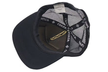 画像をギャラリービューアに読み込む, 極美品 CHROME HEARTS クロムハーツ トラッカーキャップ ハリウッド CHロゴ刺繍 クロスボール シルバー 925 ブラック 中古 4c075269