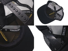 画像をギャラリービューアに読み込む, 極美品 CHROME HEARTS クロムハーツトラッカーキャップ ニューヨーク CHロゴ刺繍 クロスボール シルバー 925 ブラック 中古 4c075270