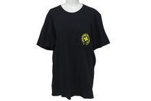 画像をギャラリービューアに読み込む, CHROME HEARTS クロムハーツ 半袖Tシャツ CH T-SHRT フロントポケット U.S.A製 コットン ブラック イエロー サイズM 美品 中古 4c075274