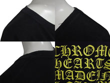 画像をギャラリービューアに読み込む, CHROME HEARTS クロムハーツ 半袖Tシャツ CH T-SHRT フロントポケット U.S.A製 コットン ブラック イエロー サイズM 美品 中古 4c075274