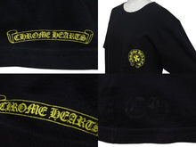 画像をギャラリービューアに読み込む, CHROME HEARTS クロムハーツ 半袖Tシャツ CH T-SHRT フロントポケット U.S.A製 コットン ブラック イエロー サイズM 美品 中古 4c075274