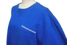画像をギャラリービューアに読み込む, Chrome Hearts クロムハーツ PPO SPACE T-SHRT MATTY BOYバックプリントTシャツ フロントポケット ブルー サイズXL 美品 中古 4c075275