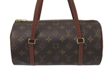 Load image into Gallery viewer, 極美品 LOUIS VUITTON ルイヴィトン パピヨンPM 26 筒形 ハンドバック ブラウン モノグラム M51386 中古 4c075288