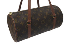 Load image into Gallery viewer, 極美品 LOUIS VUITTON ルイヴィトン パピヨンPM 26 筒形 ハンドバック ブラウン モノグラム M51386 中古 4c075290