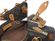 Load image into Gallery viewer, LOUIS VUITTON ルイヴィトン ミニスピーディ ハンドバッグ モノグラム M41534 スト付き PVC ブラウン ゴールド金具 美品 中古 4c075295