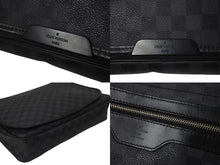 画像をギャラリービューアに読み込む, LOUIS VUITTON ルイヴィトン ダニエルMM ショルダーバッグ N58029 ダミエグラフィット ブラック シルバー金具 美品 中古 4c075298