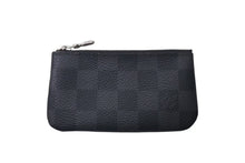画像をギャラリービューアに読み込む, 極美品 LOUIS VUITTON ルイヴィトン ポシェット クレ コインケース N60155 ダミエ グラフィット ブラック 中古 4c075300