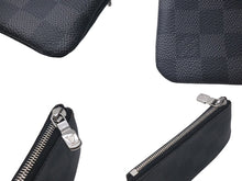 画像をギャラリービューアに読み込む, 極美品 LOUIS VUITTON ルイヴィトン ポシェット クレ コインケース N60155 ダミエ グラフィット ブラック 中古 4c075300