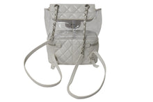 Load image into Gallery viewer, CHANEL シャネル チェーンバックパック リュック 26番台 ココマーク キルティング バニティ型 ホワイト クリア 美品 中古 4c075302
