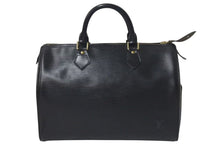 Load image into Gallery viewer, LOUIS VUITTON ルイヴィトン スピーディ35 ハンドバッグ M42992 エピレザー ブラック ゴールド金具 美品 中古 4c075311