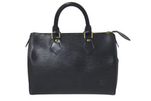 Load image into Gallery viewer, LOUIS VUITTON ルイヴィトン スピーディ25 ハンドバッグ M43012 エピ レザー ブラック 旧型 美品 中古 4c075312