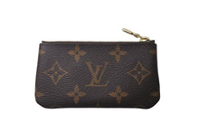 画像をギャラリービューアに読み込む, 極美品 LOUIS VUITTON ルイヴィトン ポシェット クレ キー コインケース M62650 モノグラムキャンバス ブラウン ゴールド 中古 4c075314