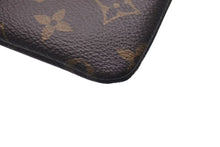画像をギャラリービューアに読み込む, 極美品 LOUIS VUITTON ルイヴィトン ポシェット クレ キー コインケース M62650 モノグラムキャンバス ブラウン ゴールド 中古 4c075314