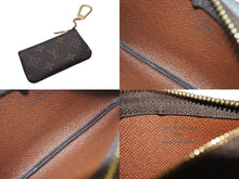 画像をギャラリービューアに読み込む, 極美品 LOUIS VUITTON ルイヴィトン ポシェット クレ キー コインケース M62650 モノグラムキャンバス ブラウン ゴールド 中古 4c075314