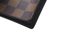 画像をギャラリービューアに読み込む, 極美品 LOUIS VUITTON ルイヴィトン ポルト カルト クレディ 長財布 N60825 ダミエライン PVC ブラウン 中古 4c075315