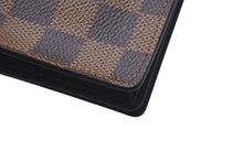 画像をギャラリービューアに読み込む, 極美品 LOUIS VUITTON ルイヴィトン ポルト カルト クレディ 長財布 N60825 ダミエライン PVC ブラウン 中古 4c075315