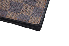 画像をギャラリービューアに読み込む, 極美品 LOUIS VUITTON ルイヴィトン ポルト カルト クレディ 長財布 N60825 ダミエライン PVC ブラウン 中古 4c075315