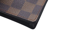 画像をギャラリービューアに読み込む, 極美品 LOUIS VUITTON ルイヴィトン ポルト カルト クレディ 長財布 N60825 ダミエライン PVC ブラウン 中古 4c075315