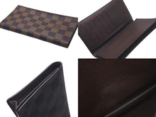 画像をギャラリービューアに読み込む, 極美品 LOUIS VUITTON ルイヴィトン ポルト カルト クレディ 長財布 N60825 ダミエライン PVC ブラウン 中古 4c075315