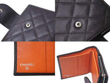 Load image into Gallery viewer, 極美品 CHANEL シャネル カンボンライン 二つ折り財布 9番台 ココマーク キルティング オレンジ ブラウン 中古 4c075320