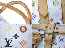 画像をギャラリービューアに読み込む, LOUIS VUITTON × 村上隆 ルイヴィトン ボストンバッグ サックジギャンティック M92057 ブロン マルチ ゴールド金具 美品 中古 4c075321