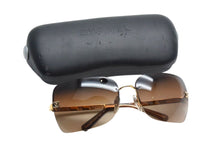 Load image into Gallery viewer, CHANEL シャネル リムレス サングラス 4112 c.292/13 サイズ65□16 120 ココマーク ブラウン ゴールド 美品 中古 4c075345