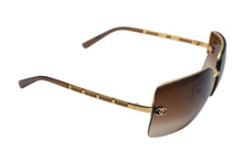 Load image into Gallery viewer, CHANEL シャネル リムレス サングラス 4112 c.292/13 サイズ65□16 120 ココマーク ブラウン ゴールド 美品 中古 4c075345