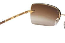 Load image into Gallery viewer, CHANEL シャネル リムレス サングラス 4112 c.292/13 サイズ65□16 120 ココマーク ブラウン ゴールド 美品 中古 4c075345
