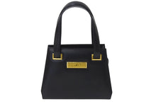 Load image into Gallery viewer, Christian Dior クリスチャンディオール ハンドバッグ CDロゴ フォーマル ブラック レザー ゴールド金具 良品 中古 4c075357