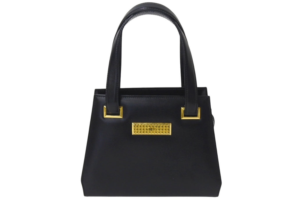 Christian Dior　ショルダーバッグ　CD金具　バイカラー　レザー 美品✨Christian Dior バイカラー ショルダーバッグ CD金具 黒