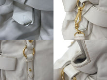 Load image into Gallery viewer, MIUMIU ミュウミュウ Side Ribbons Hand Bag サイドリボンハンドバック ベージュ レザー ゴールド金具 美品 中古 4c075371