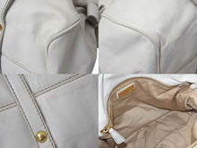 Load image into Gallery viewer, MIUMIU ミュウミュウ Side Ribbons Hand Bag サイドリボンハンドバック ベージュ レザー ゴールド金具 美品 中古 4c075371