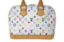 Load image into Gallery viewer, LOUIS VUITTON ルイヴィトン モノグラムマルチ アルマ ハンドバッグ M92647 村上隆 ホワイト ゴールド金具 美品 中古 4c075374
