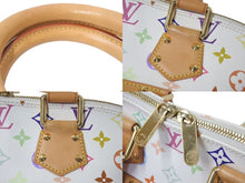 Load image into Gallery viewer, LOUIS VUITTON ルイヴィトン モノグラムマルチ アルマ ハンドバッグ M92647 村上隆 ホワイト ゴールド金具 美品 中古 4c075374
